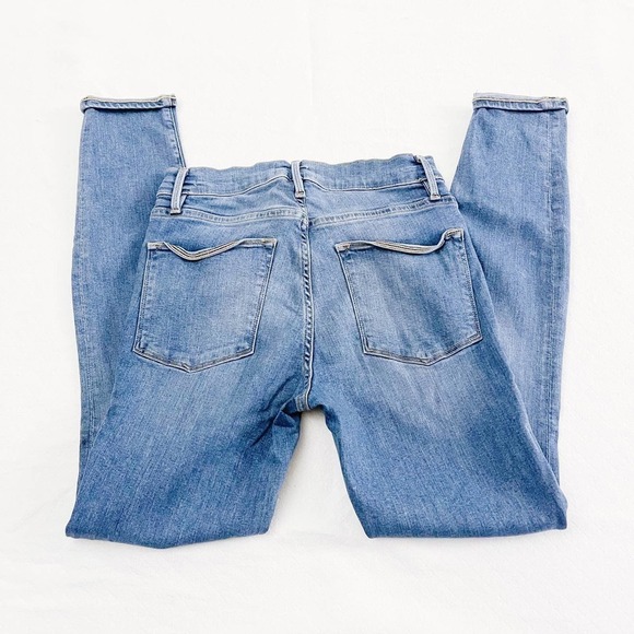 Frame Le High Skinny Light-Med Wash Denim Jeans SZ26 - Picture 2 of 7